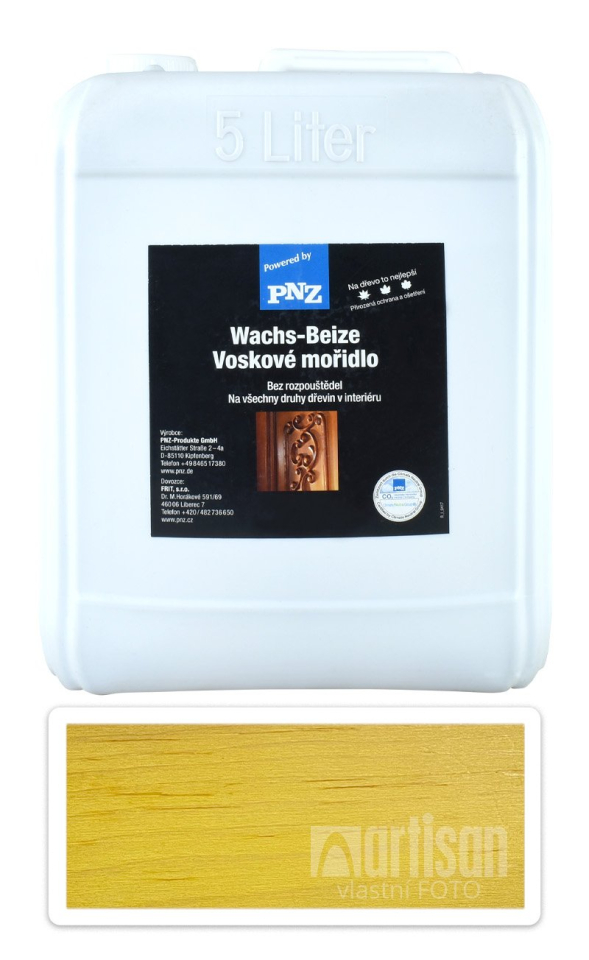 PNZ Voskové mořidlo 5 l Citronově žlutá PNZ