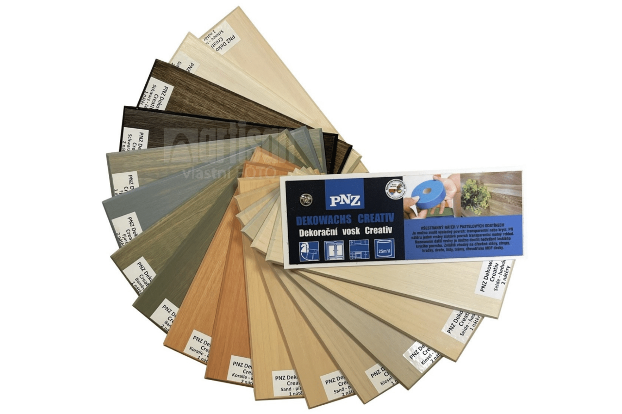 PNZ Vzorník Dekorační vosk Creativ - vějíř PNZ