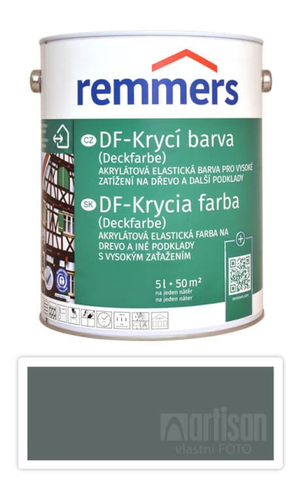 REMMERS DF - Krycí barva 5 l Dunkelgrau / Tmavě šedá Remmers
