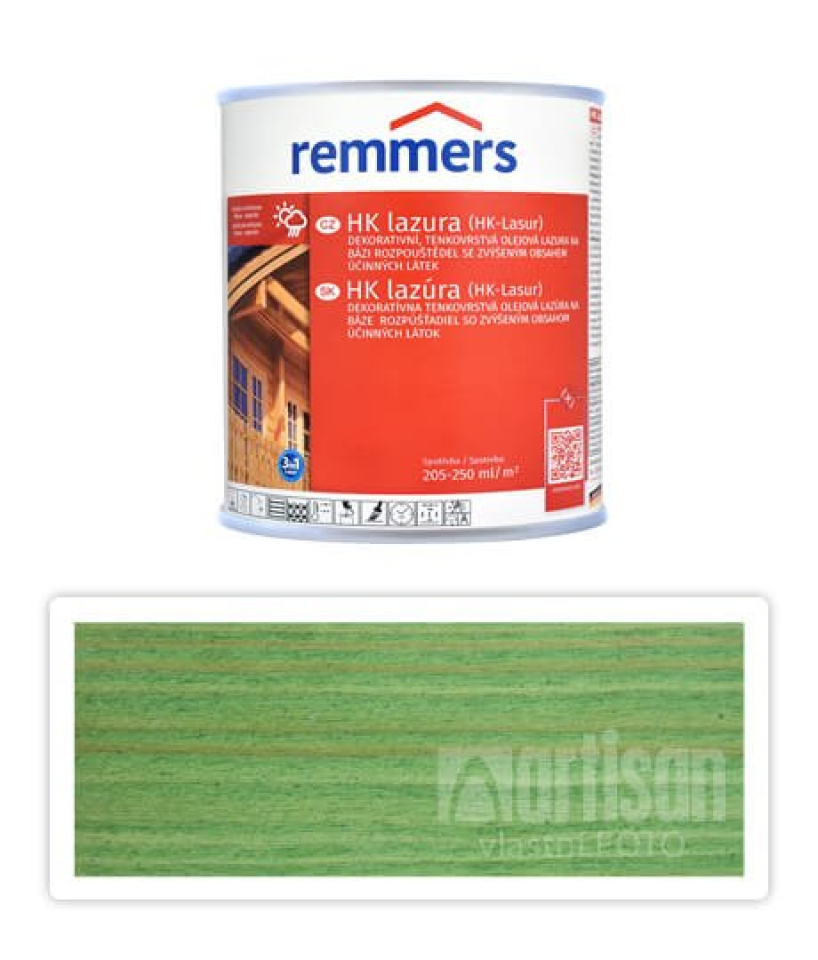 REMMERS HK lazura - ochranná lazura na dřevo pro exteriér 0.1 l Jedlově zelená Remmers