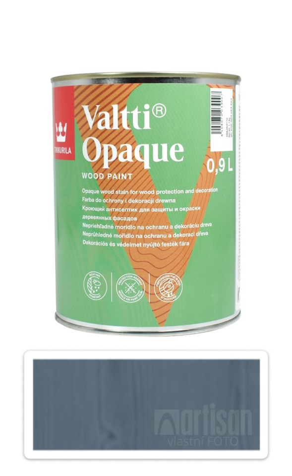 TIKKURILA Valtti Opaque - polomatná krycí barva na dřevo 0.9 l Q429 TIKKURILA
