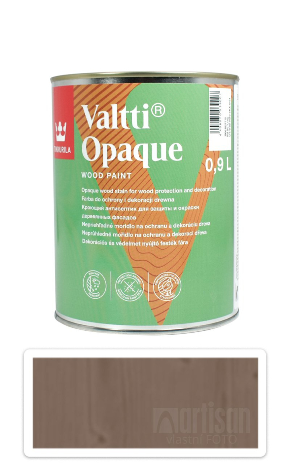 TIKKURILA Valtti Opaque - polomatná krycí barva na dřevo 0.9 l Q677 TIKKURILA