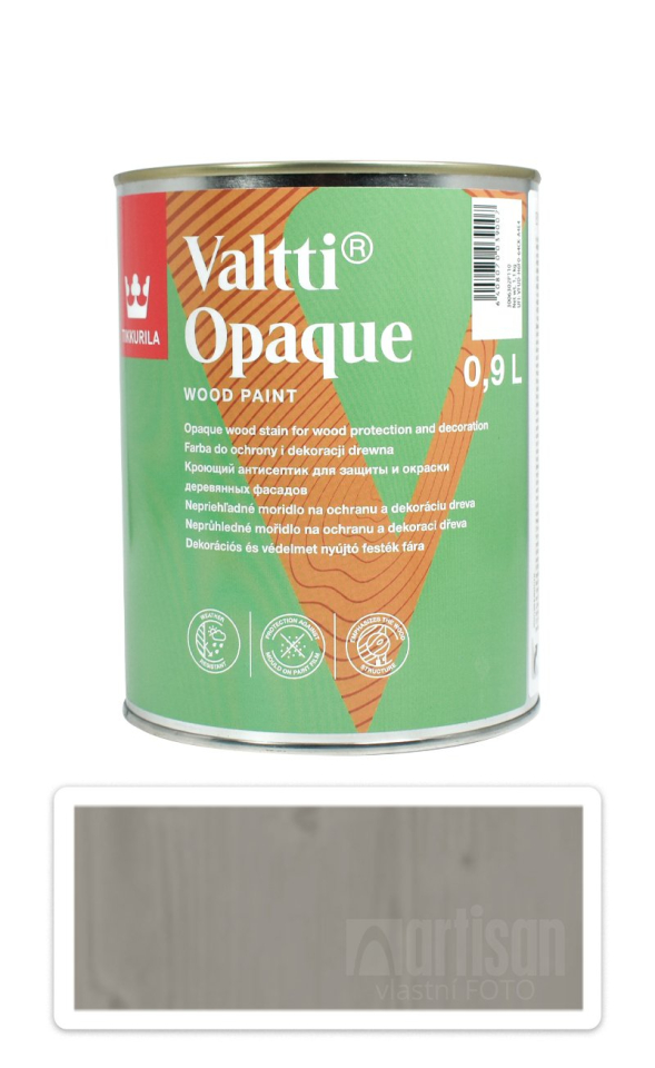 TIKKURILA Valtti Opaque - polomatná krycí barva na dřevo 0.9 l Q803 TIKKURILA