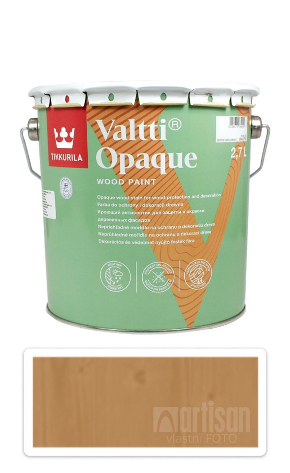 TIKKURILA Valtti Opaque - polomatná krycí barva na dřevo 2.7 l D105 TIKKURILA