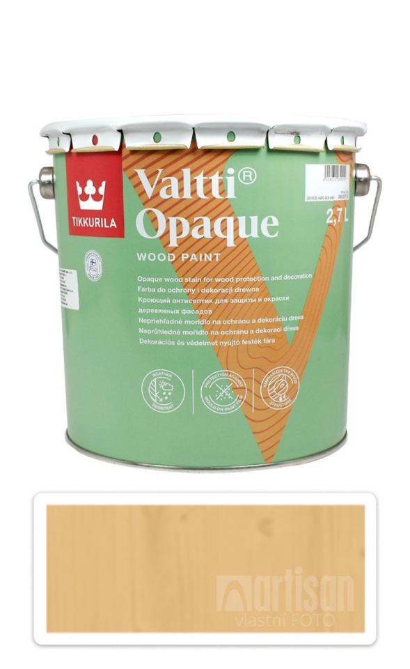 TIKKURILA Valtti Opaque - polomatná krycí barva na dřevo 2.7 l Q116 TIKKURILA
