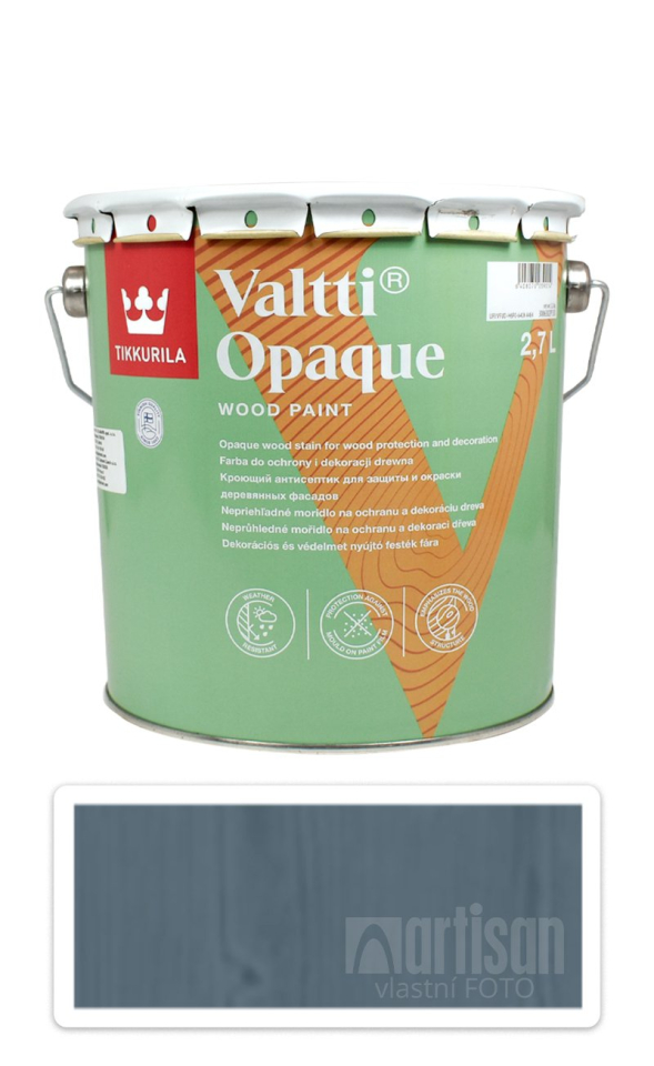 TIKKURILA Valtti Opaque - polomatná krycí barva na dřevo 2.7 l Q429 TIKKURILA