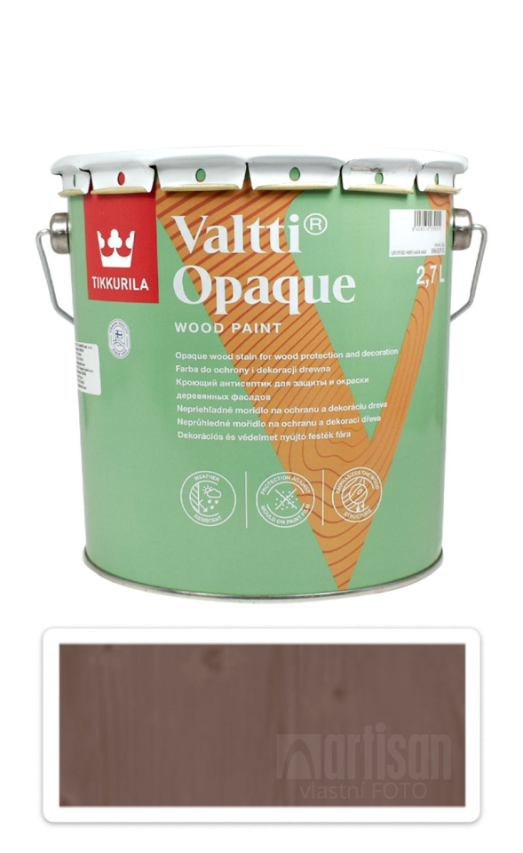 TIKKURILA Valtti Opaque - polomatná krycí barva na dřevo 2.7 l Q671 TIKKURILA