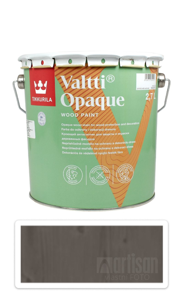 TIKKURILA Valtti Opaque - polomatná krycí barva na dřevo 2.7 l Q707 TIKKURILA