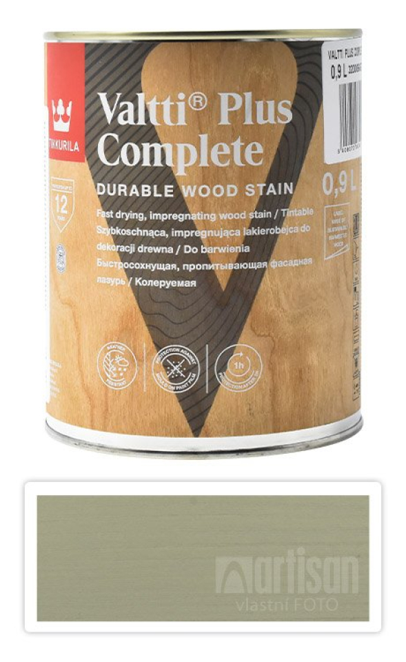 TIKKURILA Valtti Plus Complete - matná tenkovrstvá lazura 0.9 l Kaisla 5061 TIKKURILA