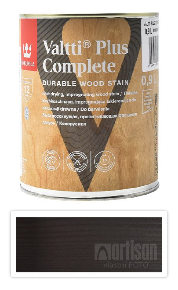 TIKKURILA Valtti Plus Complete - matná tenkovrstvá lazura 0.9 l Karhu 5074 TIKKURILA