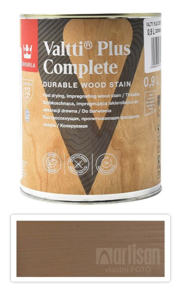 TIKKURILA Valtti Plus Complete - matná tenkovrstvá lazura 0.9 l Sora 5063 TIKKURILA