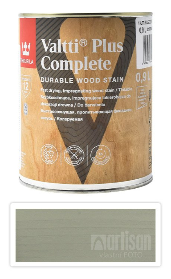 TIKKURILA Valtti Plus Complete - matná tenkovrstvá lazura 0.9 l Tuohi 5062 TIKKURILA