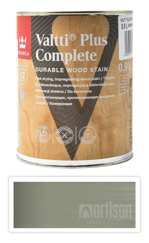 TIKKURILA Valtti Plus Complete - matná tenkovrstvá lazura 0.9 l Vasa 5080 TIKKURILA