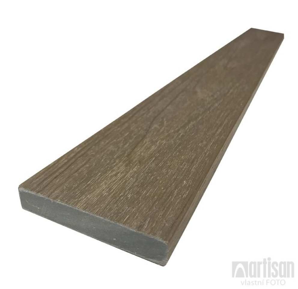 WPC dřevoplastové plotovky Dřevoplus Profi rovné 15x80x1200 - Teak Dřevoplus