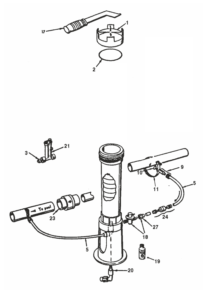 Stahovací spona pro vstřik na potrubí k hadičkovému Rainbow 300-C PentairPentair